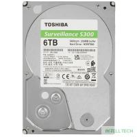 6TB Toshiba Surveillance S300 (HDWT860UZSVA/HDKPB06Z0A01S) {SATA 6.0Gb/s, 5400 rpm, 256Mb buffer, 3.5