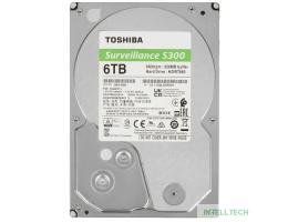 6TB Toshiba Surveillance S300 (HDWT860UZSVA/HDKPB06Z0A01S) {SATA 6.0Gb/s, 5400 rpm, 256Mb buffer, 3.5" для видеонаблюдения}