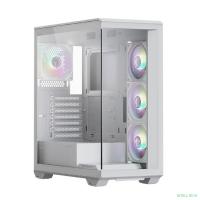 XASTRA Корпус Q600 4ARGB-C10-WH White ATX/Aquarium/Screewless/3x120mm ARGB PWM FM fans/Argb+PWM HUB 10port/ Q600-4FM12A-C10-WH