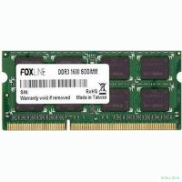 Foxline DDR3 SODIMM 8GB FL1600D3S11L-8G (PC3-12800, 1600MHz, 1.35V)