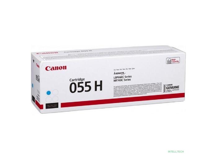 Canon Cartridge 055 HC 3019C002  Тонер-картридж для Canon MF746Cx/MF744Cdw (5 900 стр.) голубой