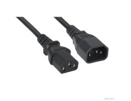 Cabeus PC-189-VDE-1.0-3M Кабель питания монитор-компьютер IEC 320 C13 - IEC 320 C14 (3x1.0), 3 м