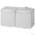 Эра Б0035991 11-2603-03 Розетка 2x2P+E гориз. IP65, 16A-250В, ОУ, серый, Эксперт