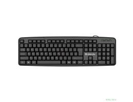 Повреждение упаковки Defender Клавиатура Astra HB-588 RU [45588] {Проводная, черный, полноразмерная}