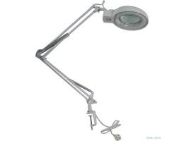 Rexant (31-0001) Лупа на струбцине  , круглая, 3D, с подсветкой, белая