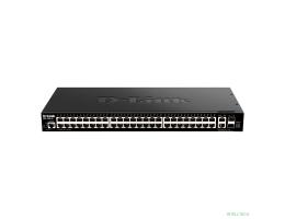 D-Link DGS-1520-52/A1A Управляемый L3 стекируемый коммутатор с 48 портами 10/100/1000Base-T, 2 портами 10GBase-T и 2 портами 10GBase-X SFP+