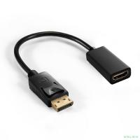 Exegate EX294706RUS Кабель-переходник DisplayPort-HDMI ExeGate EX-DPM-HDMIF-0.1 (20M/19F, 0,1м)