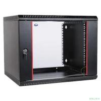 ЦМО Шкаф телекоммуникационный настенный разборный 6U (600х650) дверь стекло,цвет черный (ШРН-Э-6.650-9005) (1 коробка)