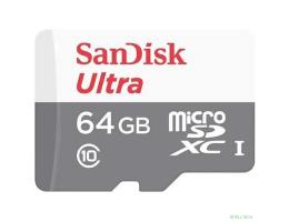Micro SecureDigital 64Gb SanDisk SDSQUNR-064G-GN3MN Ultra Light w/o adapter
