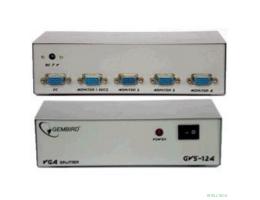 Gembird GVS124  Разветвитель сигнала VGA на 4 монитора (Gembird/Cablexpert) 