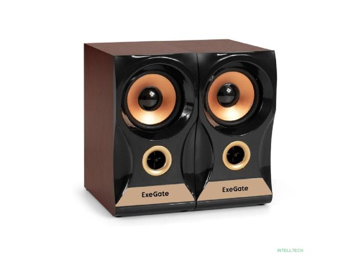 ExeGate Maestro SPS-590 (Активная, питание 220В, 2х3Вт, 30-18000Гц, цвет темное дерево, Color Box)