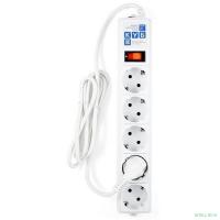 PowerCube Фильтр-удлинитель 0.5м, 5 розеток 10А (SPG-B-0,5M-WHITE), белый {13560}