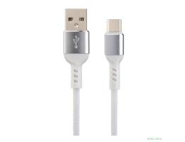 PERFEO Кабель USB2.0 A вилка - USB Type-C вилка, белый, длина 1 м., бокс (U4906)