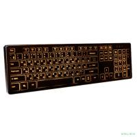 Dialog Katana Клавиатура KK-ML17U BLACK  - Multimedia, с янтарной подсветкой клавиш, USB, черная       