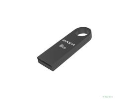 Maxvi USB Drive 8GB MK dark-grey, монолит, металл, USB 2.0