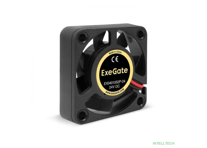 Exegate EX295201RUS Вентилятор 24В DC ExeGate EX04010S2P-24 (40x40x10 мм, Sleeve bearing (подшипник скольжения), 2pin, 7500RPM, 35.5dBA)