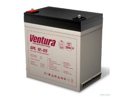 АКБ Ventura GPL 12-55   12V/58Ah {F6, ДхШхВ 230х140х211мм, 17.1кг, срок службы 12 лет}