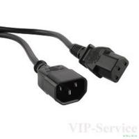 Telecom (TP020-IEC320-C13/C14-1.8-BK) монитор - компьютер (UPS -> устройство) 220V  1.8м [6926123461297]
