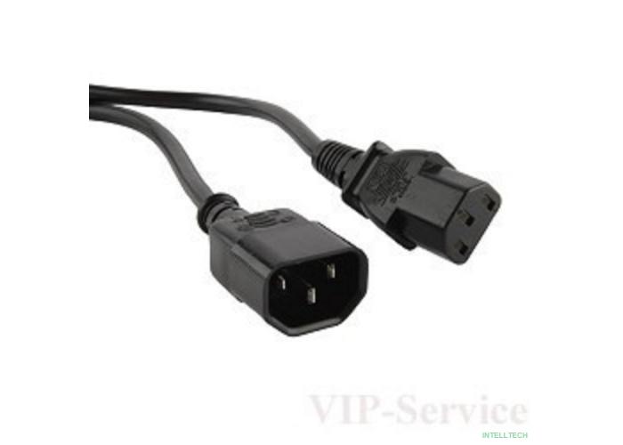 Telecom (TP020-IEC320-C13/C14-1.8-BK) монитор - компьютер (UPS -> устройство) 220V  1.8м [6926123461297]
