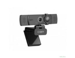CBR CW 872FHD Black, Веб-камера с матрицей 5 МП, разрешение видео 1920х1080, USB 2.0, встроенный микрофон с шумоподавлением, автофокус, крепление на мониторе, шторка, длина кабеля 1,8 м, цвет чёрный