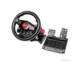 Dialog Игровой руль GW-230VR Dialog Fast Drive - вибро, 2педали+рычаг, PC USB/PS4&3/XB1&360/Android/Switch 