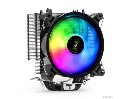 Exegate EX293667RUS Кулер ExeGate Dark Magic EXX400V2-PWM.RGB {Al+Cu, черное покрытие, 4 тепл.трубки, LGA775/1150/1151/1155/1156/1200/1700/AM2/AM2+/AM3/AM3+/AM4/FM1/FM2/754/939/940, TDP 140W, Fan120m}