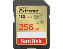 SecureDigital 256GB SanDisk Extreme UHS-I Class 3 (U3) V30 180/90 MB/s <SDSDXVV-256G-GNCIN>