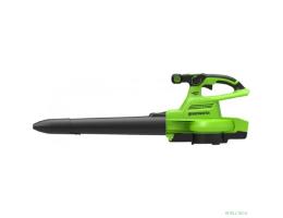 Greenworks GD40BVII Воздуходув-Садовый Пылесос аккумуляторный, 40V, бесщеточный, без АКБ и ЗУ [2406907]