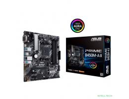 ASUS PRIME B450M-A II (Socket AM4, mATX, 4xDDR4(128GB),  VGA/DVI-D/HDMI 2.0, 1xPCIe 3.0x16/2xPCIe 2.0, 1xLAN, 6xSATA 6Gb/s, 1xM.2, 6xUSB 3.2, 1xPS/2)