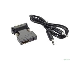 Aopen CA336A Переходник HDMI(F) --> VGA(M)+audio,1080*60Hz, VCOM <CA336A> [4895182225145]
