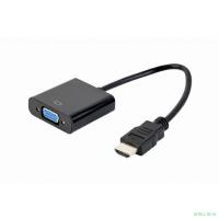 Bion Переходник с кабелем HDMI - VGA, 19M/15F, длина кабеля 15см [BXP-A-HDMI-VGA-04]