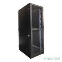 ЦМО Шкаф серверный напольный 42U (600 х 1200) дверь перфорированная 2 шт., цвет черный (ШТК-М-42.6.12-44АА-9005) (3 коробки)