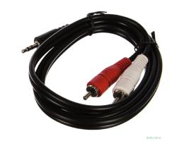 PERFEO Кабель Jack 3.5 мм вилка - 2xRCA вилка, длина 1 м. (J2001)