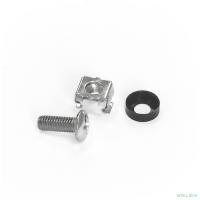 Exegate EX292856RUS Крепежный комплект ExeGate CNS-M6-20 (винт, шайба, квадратная гайка, упаковка 20шт)