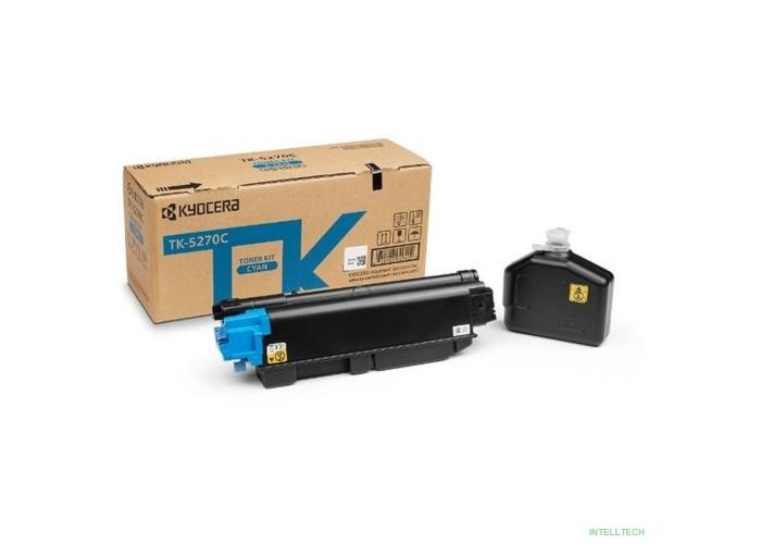 Kyocera-Mita TK-5270C Тонер-картридж,Cyan {P6230cdn/M6230cidn/M6630cidn (6000стр)}