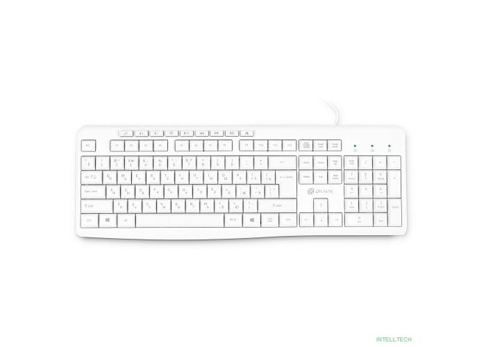 Клавиатура Oklick 305M белый {Клавиатура, USB} [1875227] 