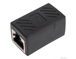 VCOM CT251S Модуль RJ-45 (F) <->RJ-45(F) ,FTP, проходной, ABS пластик, черный, кат. 5e