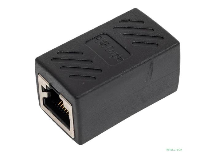 VCOM CT251S Модуль RJ-45 (F) <->RJ-45(F) ,FTP, проходной, ABS пластик, черный, кат. 5e