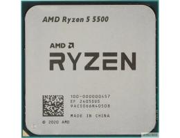 CPU AMD Ryzen 5 5500 OEM (100-000000457) {3,60GHz, Turbo 4,20GHz, Without Graphics AM4}