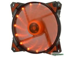 CROWN Вентилятор для компьютерного корпуса CMCF-12025S-1223 CMCF-12025S-1223 (120*120*25мм;Оранжевый 16LED;1500 об/мин;35CFM;20Дб;Подшипник скольжения;3pin+MOLEX(папа-мама) 40+10см)