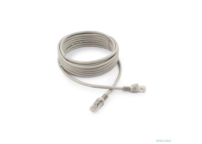 Cablexpert Патч-корд UTP PP12-5M кат.5e, 5м, литой, многожильный (серый)
