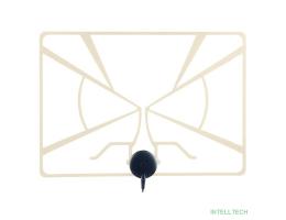 Perfeo ТВ антенна "RADAR", активная, встр. усилитель, питание от ресивера 5V, DVB-T2 [PF_A4213]