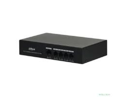DAHUA DH-PFS3005-4ET-36 5-портовый неуправляемый коммутатор с РоЕ, 4xRJ45 100Mb PoE, 1xRJ45 100Mb, суммарно 36Вт, коммутация 1 Гбит/с, MAC-таблица 1К, металл