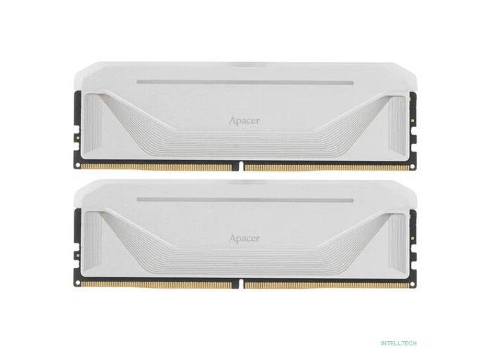 Оперативная память Apacer  DDR5  32GB  6800MHz DIMM NOX RGB White Gaming Memory (PC5-54400) CL36 1.4V  Kit (2x16GB) (Retail) 2048*8  Heat Sink (Retail) 3 years (AH5U32G68C592NWAA-2)