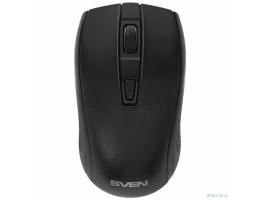 Беспроводная мышь Sven RX-220W чёрная (3+1кл. 800-1600DPI, блист)