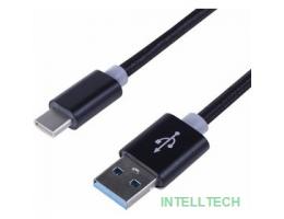 Rexant (18-1884) Кабель USB-A – Type-C, 2,4A, 1м, в серебрянной нейлоновой оплетке 