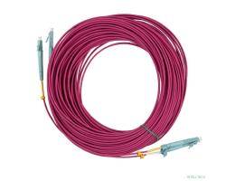 Кабель оптический Hyperline FC-D2-504-LC/PR-LC/PR-H-25M-LSZH-MG Патч-корд волоконно-оптический (шнур) MM 50/125, OM4, LC-LC, duplex, 10G/40G, LSZH, 25м