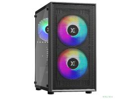 XASTRA Корпус A305M 3FRGB Black mATX/Mesh/ tempered glass / 2x140mm + 1x120mm FRGB fans/ A305M-2FC14F-1FC12F