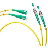 Cabeus FOP(d)-9-FC/APC-SC/APC-2m Шнур оптический duplex FC/APC-SC/APC 9/125 sm 2м LSZH