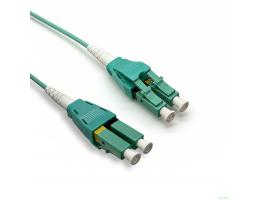 Оптический патчкорд NEOMAX (NMO-LC-LC-MM-7M) LC/UPC-LC/UPC, Uniboot OM4, Multimode, Duplex, 50/125, LSZH, Aqua, 7м